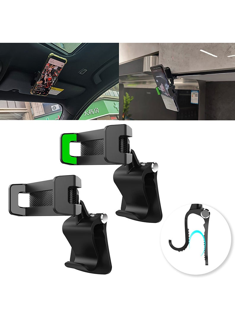 Theodor Clip Phone Holder | Universal Car Phone Mount Hands Free Clamp - 360-Degree Rotating Cellphone Holder Smartphone Mount Compatible with 4.7-6.9 Inch Phones - Image 3