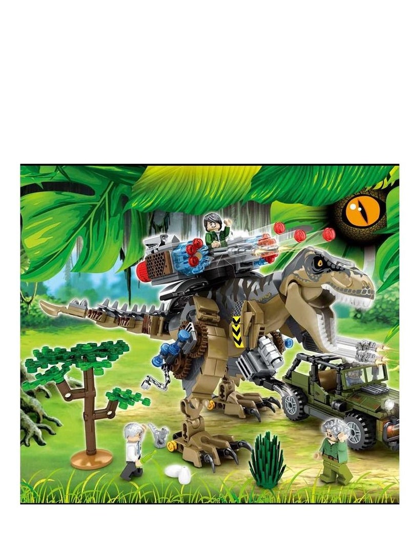 Y&D Dinosaurs Building Blocks Set 645 Pcs, Dinosaur for Boys Age 8 9 10 11 12 13 14 Years Toys Kit, Park World, Birthday Gifts and Girls - Image 1