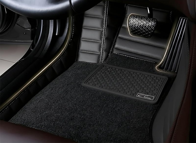 COAZO 10D Compatible with MG Majestor Custom Fitted Faux Leather 10D Antiskid Car Floor Mats - Black - Image 1