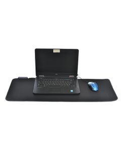 RGB Rubber Speed Surface Mouse Pad Its Works Great with All Mouse Sensor With Lighting Edges For Gaming  80x30 CM - Black
