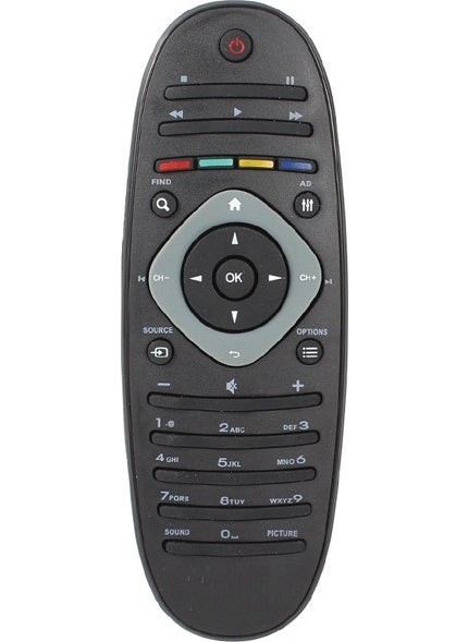 Philips 47Pfl7606K/02 Compatible Smart Led TV Remote Control