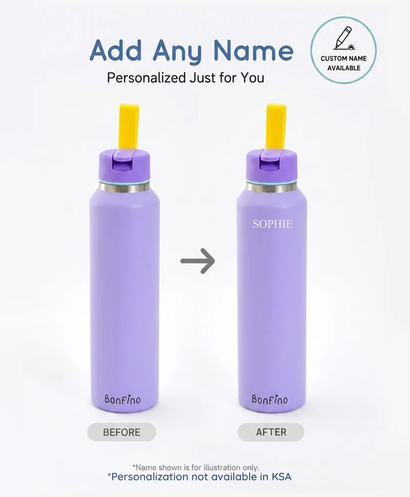 Bonfino Bonfino Stainless Steel Vacuum Flask, High Quality Food Grade Material, Leakproof, Odour Free, 550mL, 3 Years+ - White