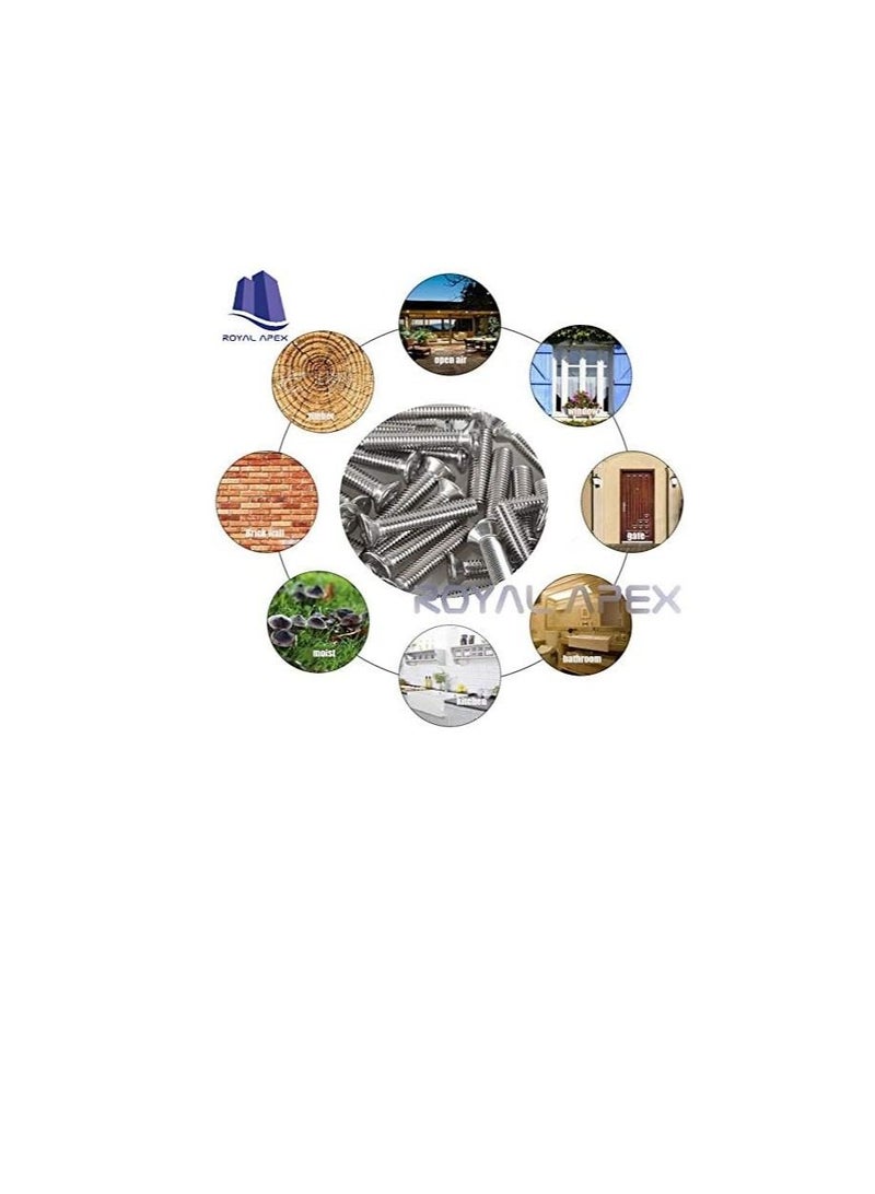 Machine Screw CSK Philip & Countersunk Head for DIY Electrical & Kitchen Furniture Pull Cabinet Door Handles Pack of 25 (M3.5 X 25 MM) - Image 3