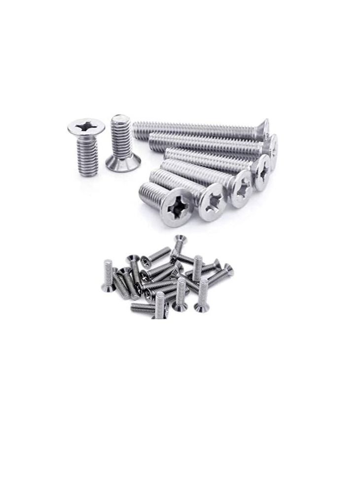 Machine Screw CSK Philip & Countersunk Head for DIY Electrical & Kitchen Furniture Pull Cabinet Door Handles Pack of 25 (M3.5 X 25 MM) - Image 1