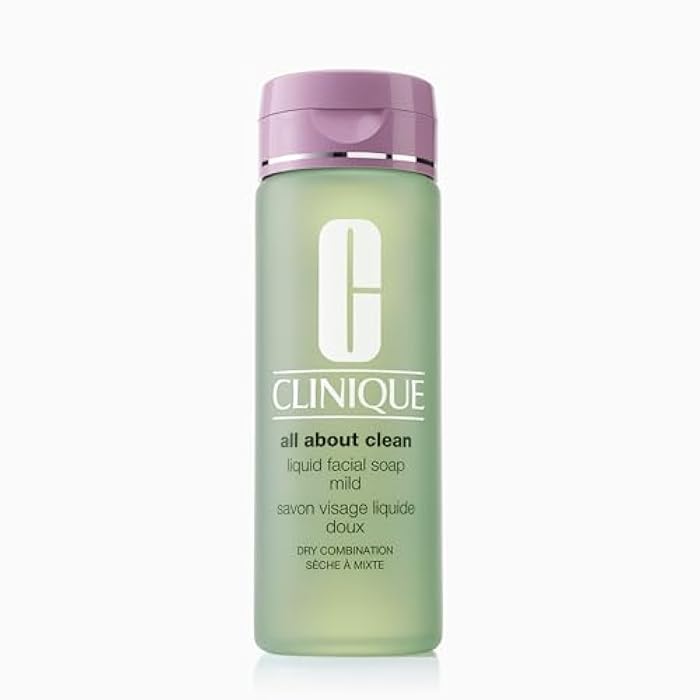 Clinique 3-Step All About Clean Liquid Gentle Facial Cleanser Soap For Dry Combination Skin | Type 2 - Image 1