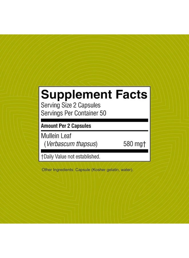 Nature's Sunshine Mullein, 100 Capsules - Image 4