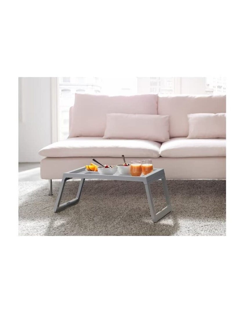 دوبكارت صينية طاولة سرير قابلة للطي رمادي 56x26x36سنتيمتر - Image 5