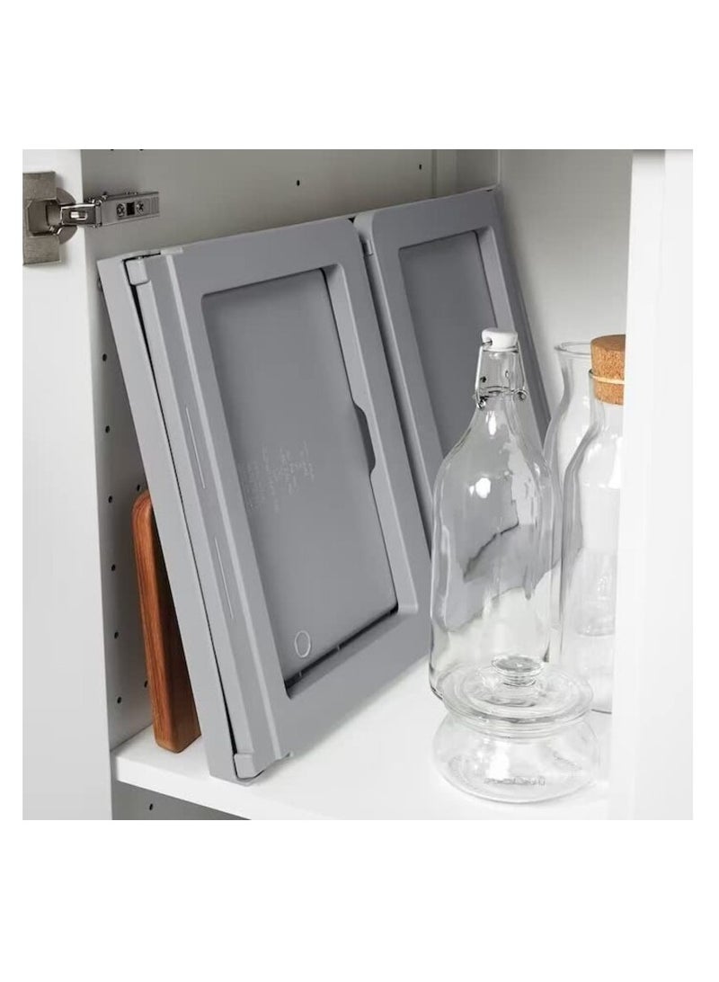 دوبكارت صينية طاولة سرير قابلة للطي رمادي 56x26x36سنتيمتر - Image 4