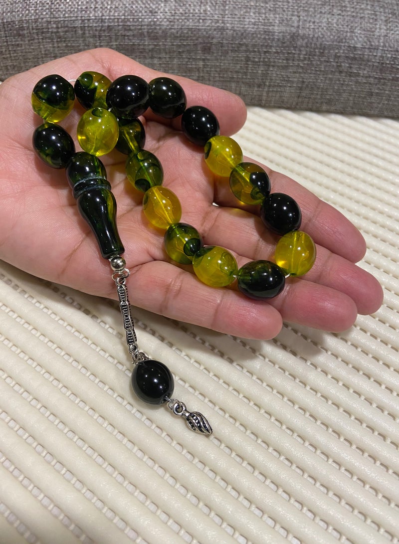 Faturan Prayer Beads For Men 17 Beads Size 13.5mm*15.5mm - Image 2