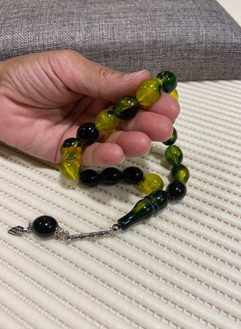 Faturan Prayer Beads For Men 17 Beads Size 13.5mm*15.5mm - Image 4