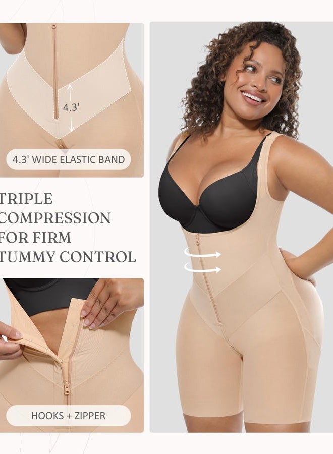 FeelinGirl Feelvibe Shapewear Tummy Control Faja Body Shaper for Women, Beige, 3XL - Image 2