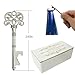 WODEGIFT 60pcs Key Bottle Opener Bulk Wedding Favors for Guest Vintage Skeleton Key Bottle OpenerWedding Gifts Key Bottle Openers with Thank YouTag Cards and Key Chains Silver - Image 2