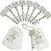 WODEGIFT 60pcs Key Bottle Opener Bulk Wedding Favors for Guest Vintage Skeleton Key Bottle OpenerWedding Gifts Key Bottle Openers with Thank YouTag Cards and Key Chains Silver - Image 3
