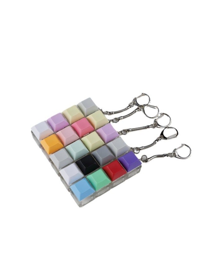 Press Transparent Candy Color 2 Holes 3 Holes 4 Holes Can Be Freely Matched With High Special Black Black Tea Green Axis Keyboard Shaft Experience Device-Color:4-hole Black Transparent Green Shaft Without Lamp  - Image 3