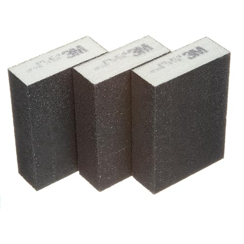 3M Extra Fine/Fine Sanding Sponge, 3-3/4-in x 2-5/8-in x 1-in, 3-Pack (907NA-3P-CC) - Image 4