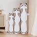 SNOWOLF Cute Long Cat Plush Body Pillow Kawaii Cat Plushie Toys Cuddle Cartoon Stuffed Animals Soft Kitten Throw Pillow Doll Gift for Kids Girls Boys 355 Grey - Image 4