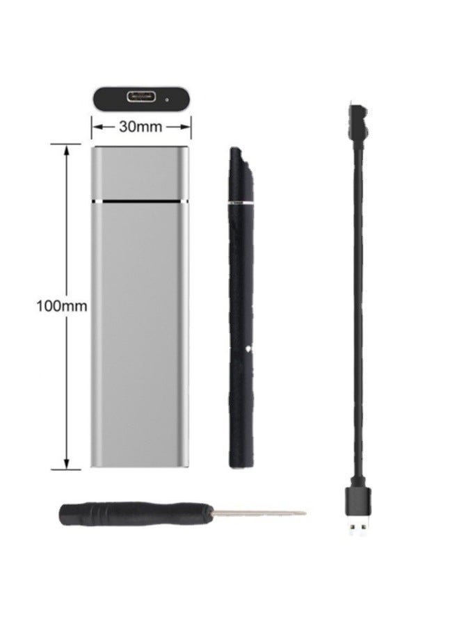 Ultra-high-speed External SSD-portable And Large-capacity Mobile Solid State Drives For 4TB 6TB 8TB-Capacity:1TB (high Speed)-Interface:Black
