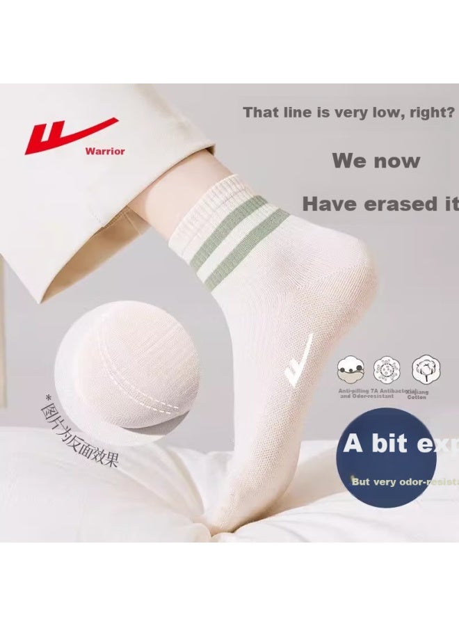 Pull Back Huili Women's Socks, Xinjiang Cotton Socks, New Style, Odor-resistant And Antibacterial Socks, Women's Autumn And Winter Style, Mid-calf Sports Socks - Image 3