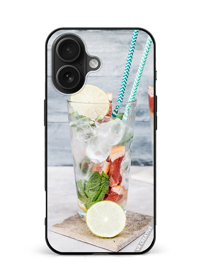 Protective Case Cover For Apple iPhone 16 Smoosh Design Multicolour