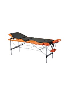 BODY SCULPTURE Quick Set-Up Body Massage Table with Carry Bag Black and Orange 8.8 x 5.5 x 2.9 Inch BM-1320EBO  - Image 1