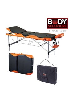 BODY SCULPTURE Quick Set-Up Body Massage Table with Carry Bag Black and Orange 8.8 x 5.5 x 2.9 Inch BM-1320EBO  - Image 2