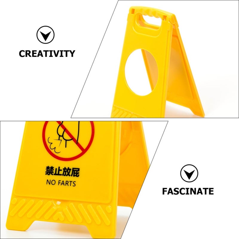 Portable Plastic Compact Mirror 2 Pack with Warning Sign Design for Travel and Prank - Image 5