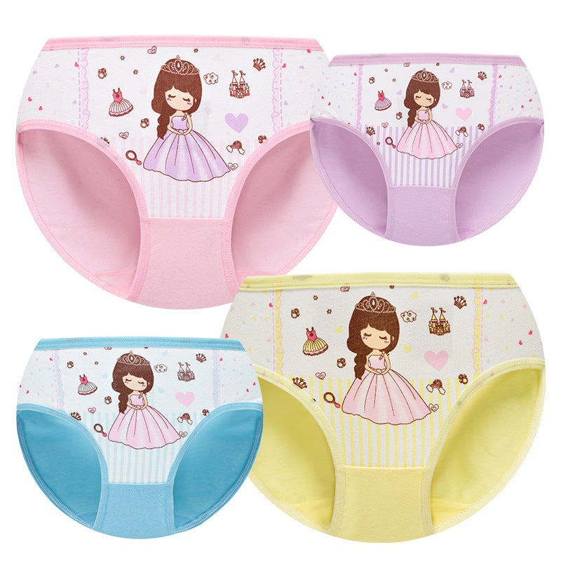 Girls Cotton Briefs 4-Pack Toddler Panties 1083 (four pack) 