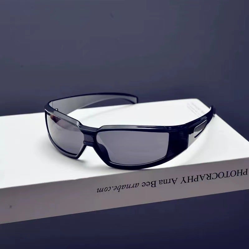Silver Reflective Square Sunglasses with UV400 Polarized Lenses - Image 3