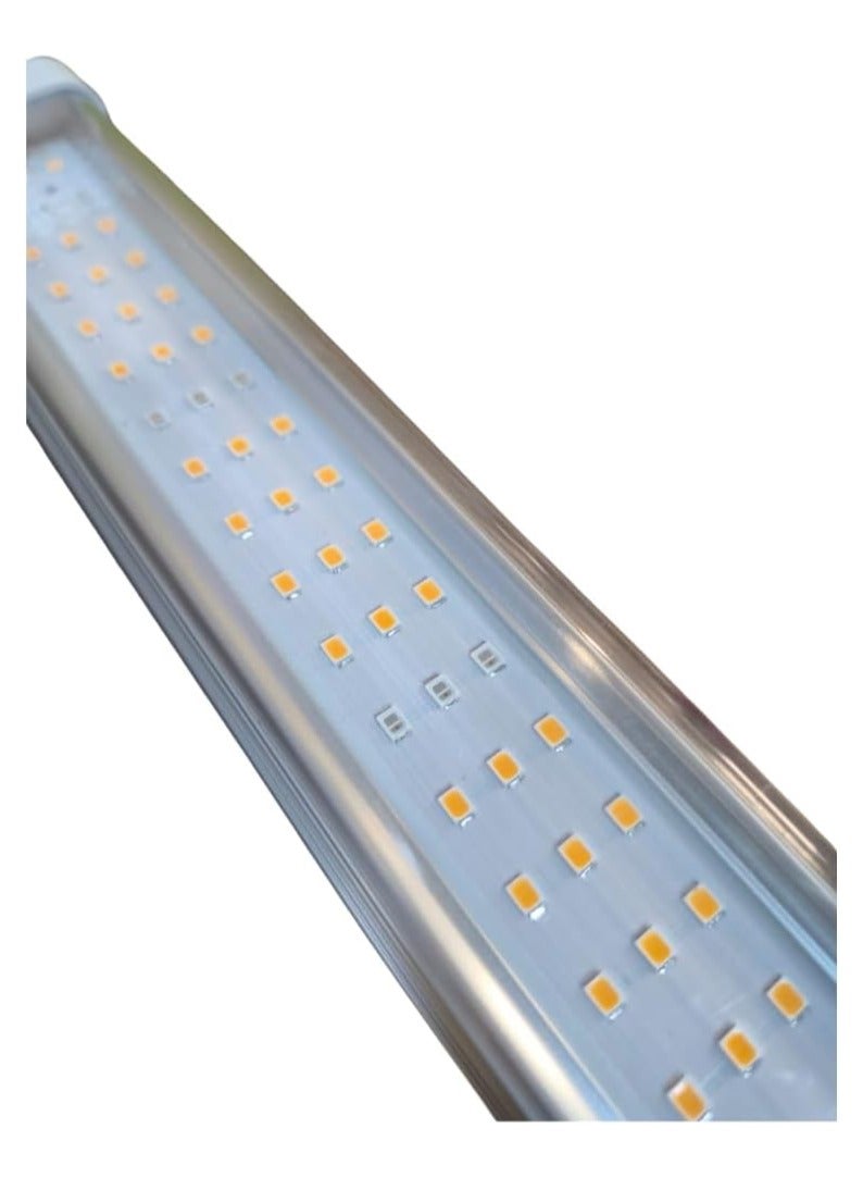 ماركة غير محددة مصباح نمو LED T12 10W طيف كامل – LEDs بيضاء وحمراء (4:1)، مقاوم للماء IP65، 300mm، 78 LED، مصباح نباتي مدمج للفراولة والمحاصيل المثمرة  - Image 3
