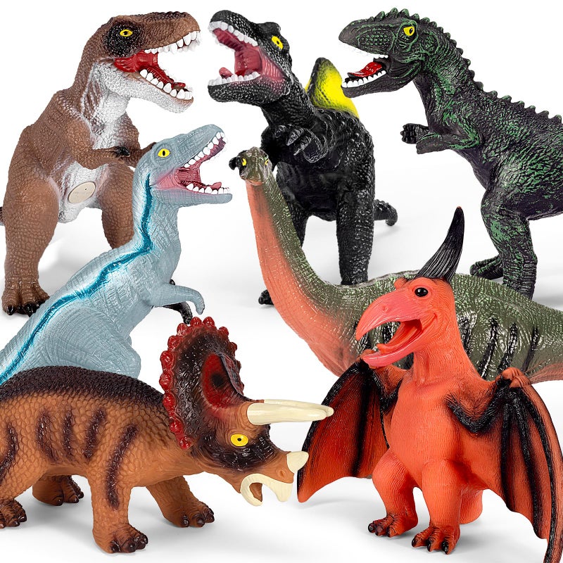 SUGFUT 7PC Big Dinosaur Toys Boys Girls Ages 35 - Image 4