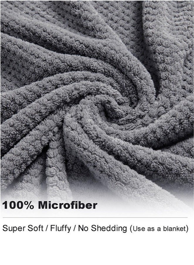 Ultra Soft Towel Set of 6, 6 Washcloths, Luxury Plush Towels- Waffle Weave Design,Highly Absorbent, Quick Dry, Premium Quality Towel Set for Bathroom - Image 3