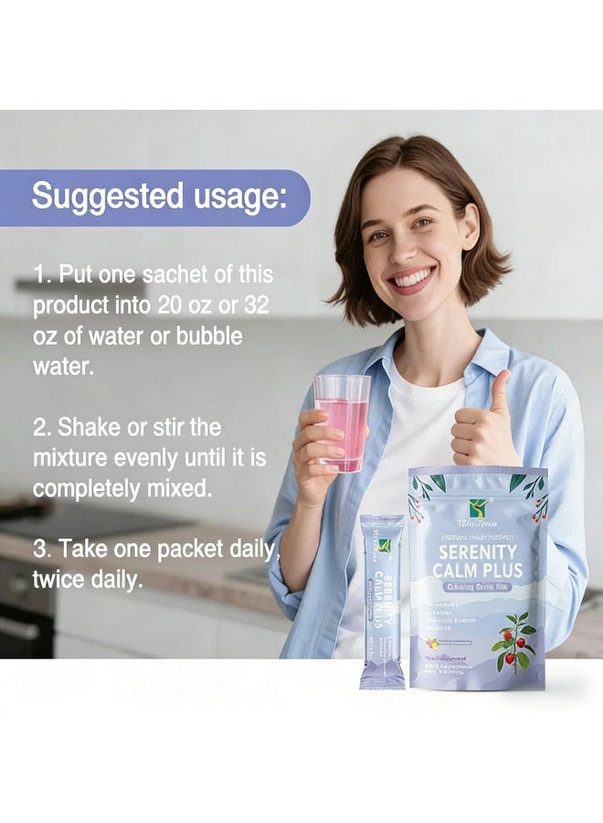 WinsTown 2-Pack Soothing and Calming Drink Powder (21 servings) - Relieves Stress and Emotions. Enriched with Ashwagandha, L-Theanine, Magnesium Glycine, and Vitamin D3. Halal and Kosher Certified. - Image 4
