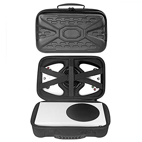 GOTRUTH Travel Case Compatible with Xbox Series S - Hard Shell Series S Carrying Case with Protective Foam Compartments for Console, Controller, HDMI Cable (Xbox Series S, Black) - Image 1