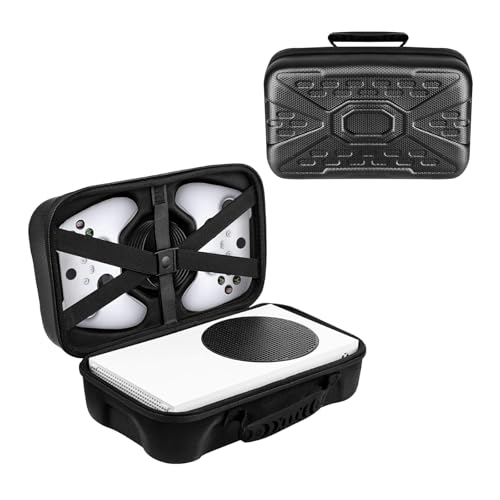 GOTRUTH Travel Case Compatible with Xbox Series S - Hard Shell Series S Carrying Case with Protective Foam Compartments for Console, Controller, HDMI Cable (Xbox Series S, Black) - Image 2