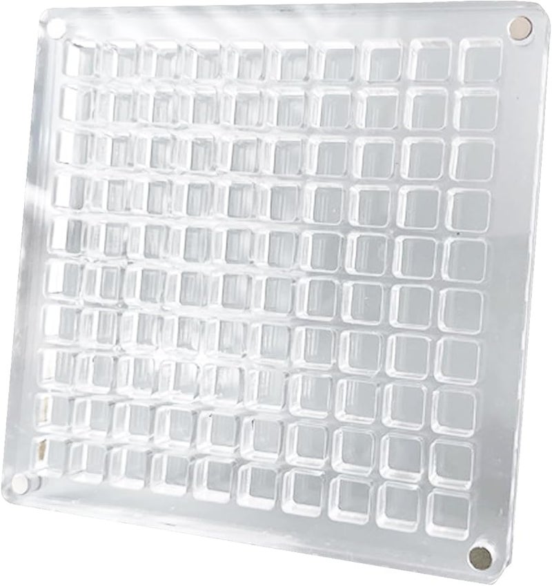 Square 100 Grid Acrylic Magnetic Display Box For Seashells Jewelry And Small Items Storage Organizer - Image 5