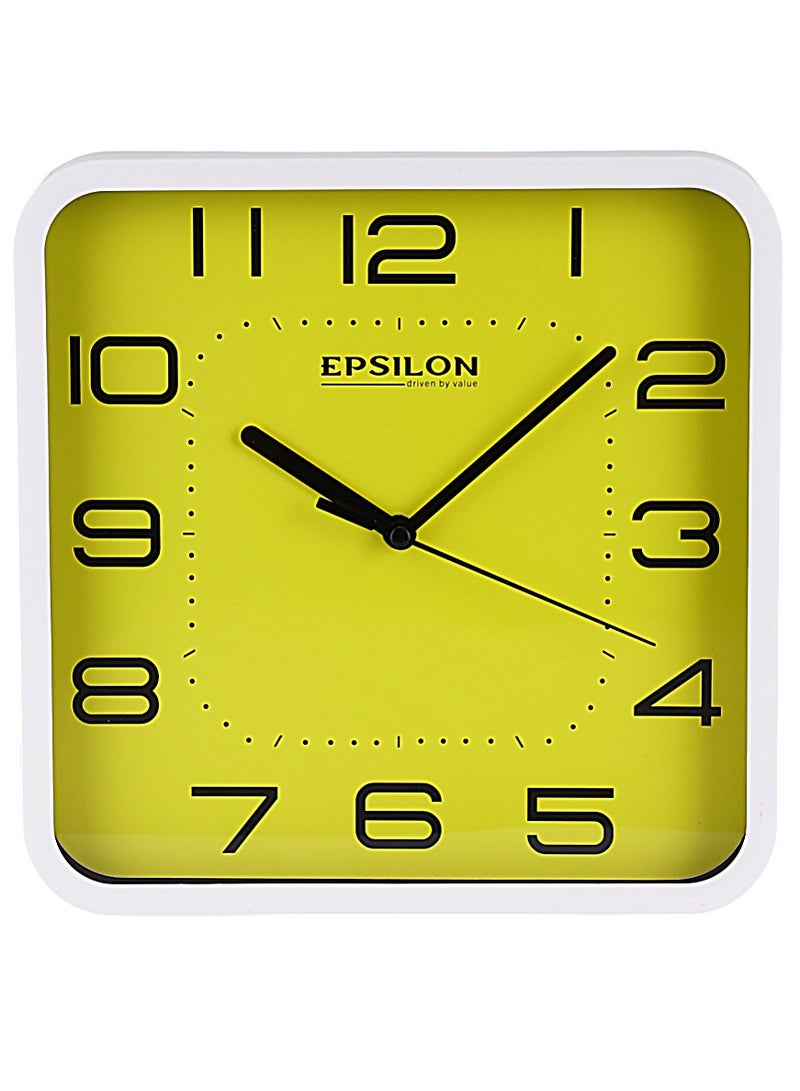 Epsilon Epsilon Wall Clock- EPSWC1564 Square Shaped, Wall-Mounted  - Image 1