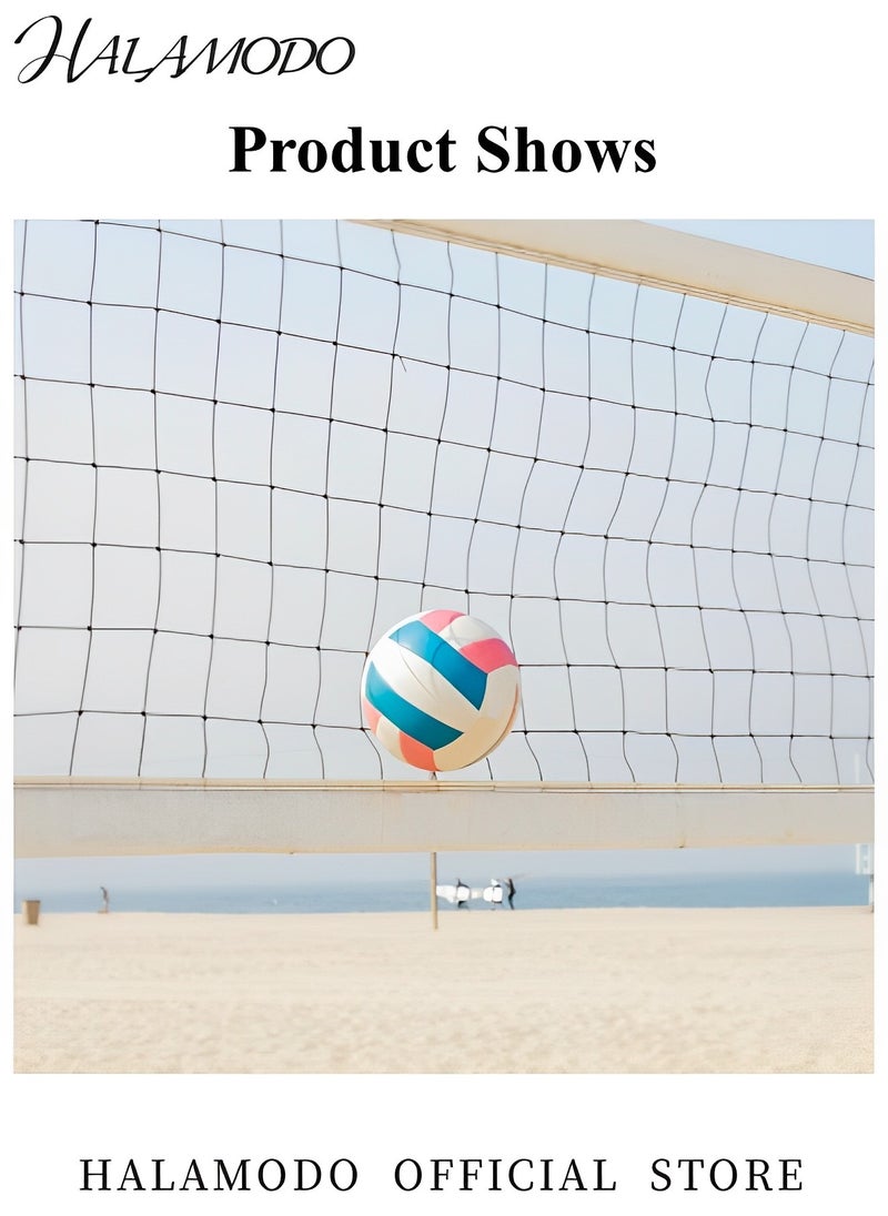 HALAMODO Volleyball Net Outdoor 32x3 Ft Large Regulation Size Durable Sturdy Net Portable Beach Volleyball Net for Backyard & Beach & Pool  - Image 3