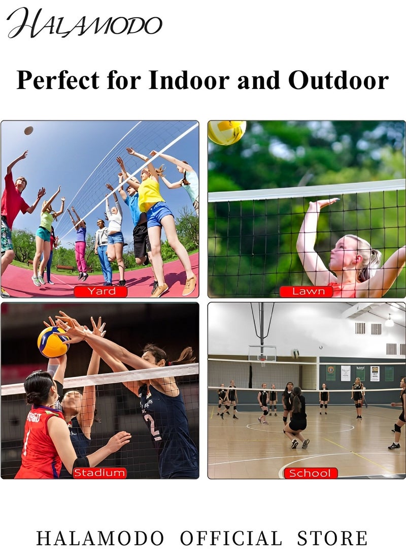 HALAMODO - Volleyball Net Outdoor 32x3 Ft Large Regulation Size Durable Sturdy Net Portable Beach Volleyball Net for Backyard & Beach & Pool - Image 1