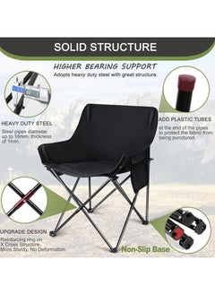 CityRiya-Long 2 Pack Camping Chairs Outdoor Camping Beach Chair Lightweight Gravity Lounge Chair Reclining Patio Chairs Folding Recliner Portable Camping Chair for Beach, Hiking, Picnics  - Image 5