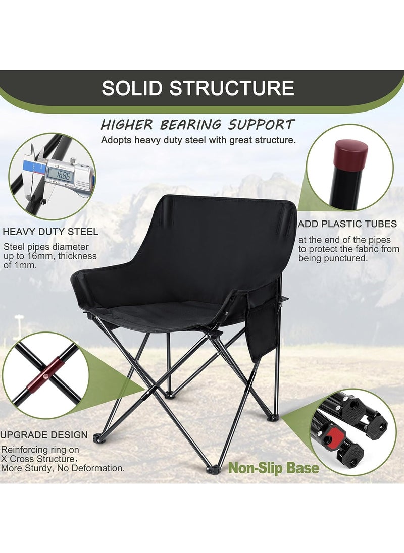 CityRiya-Long - 2 Pack Camping Chairs Outdoor Camping Beach Chair Lightweight Gravity Lounge Chair Reclining Patio Chairs Folding Recliner Portable Camping Chair for Beach, Hiking, Picnics - Image 1
