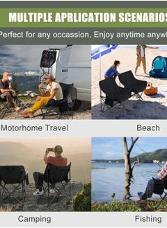 CityRiya-Long 2 Pack Camping Chairs Outdoor Camping Beach Chair Lightweight Gravity Lounge Chair Reclining Patio Chairs Folding Recliner Portable Camping Chair for Beach, Hiking, Picnics  - Image 3