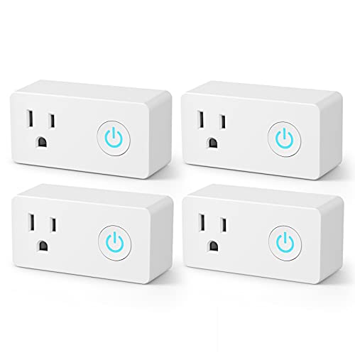 BN-LINK WiFi Heavy Duty Smart Plug Outlet, No Hub Required with Timer Function, White, Compatible with Alexa and Google Assistant, 2.4 Ghz Network Only (4 Pack) - Image 1