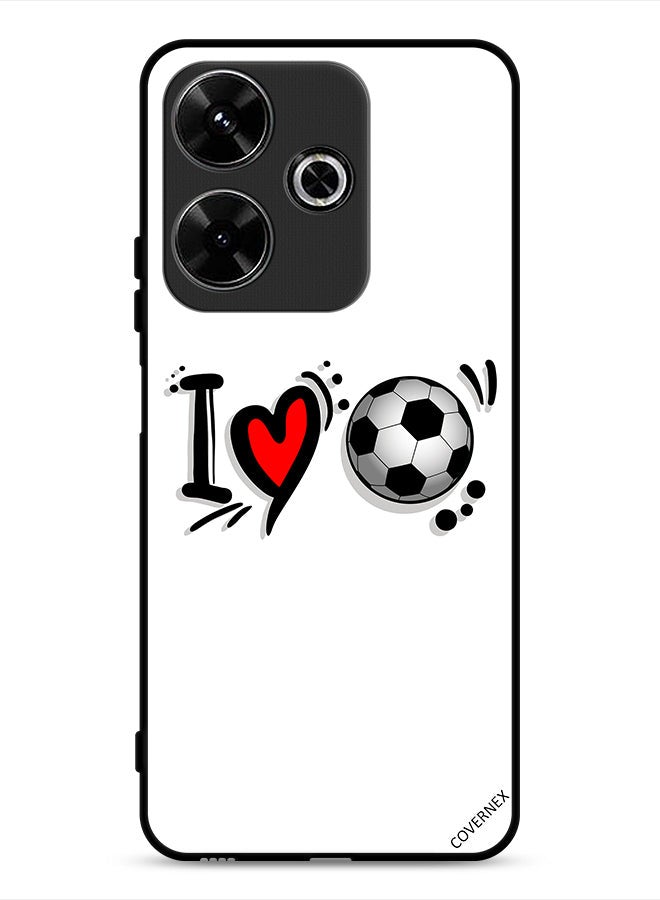 Covernex Xiaomi Redmi 13 4G Protective Case Cover I Love Football - Image 1