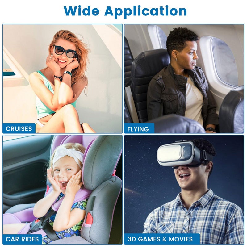 MQ 28ct Motion Sickness Patches Non Drowsy, Sea Sickness Patches for Cruise Travel Essentials, Waterproof Patch Behind Ear for Car Airplane Altitude Sickness, Long Last 72H - Image 4