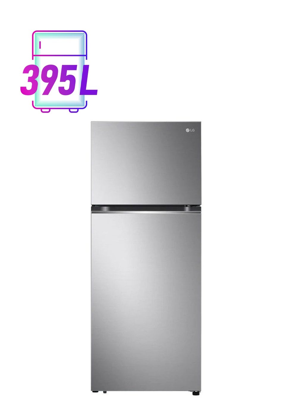 395L Net Capacity, New Smart Inverter Top Freezer Door Cooling Multi Air Flow Smart Diagnosis GN-B522PLGB Platinum Silver