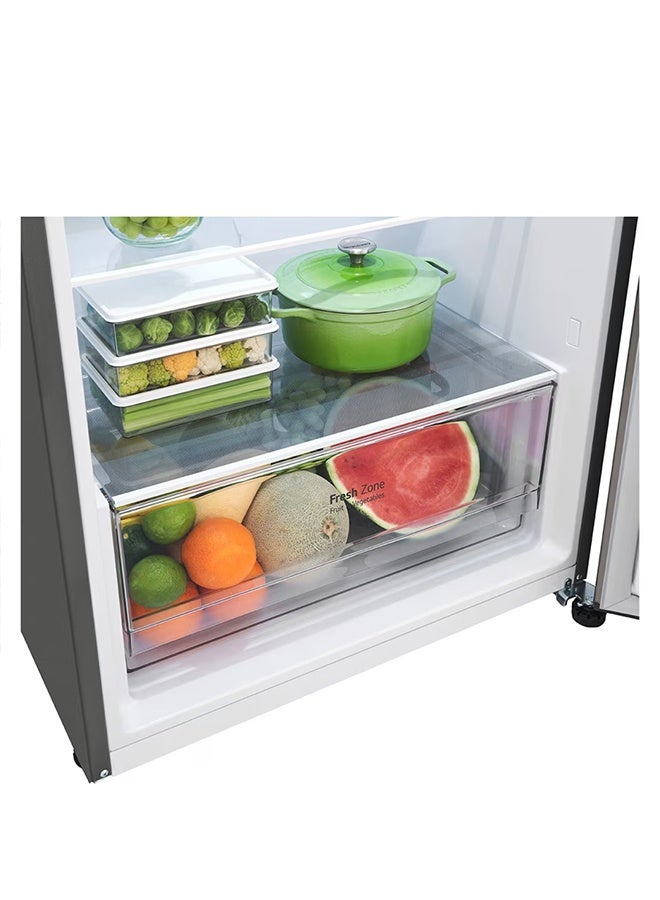 LG 395L Net Capacity, New Smart Inverter Top Freezer Door Cooling Multi Air Flow Smart Diagnosis GN-B522PLGB Platinum Silver - Image 3