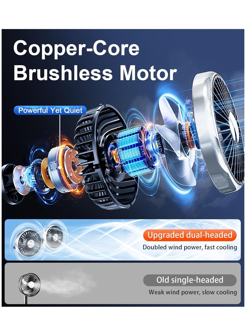 Dual Head USB Car Fan – Gooseneck Cooling Fan for Backseat Kids, Baby, Pets, Rear Facing, Summer Car Accessories for SUV, Sedan, Truck - Image 4