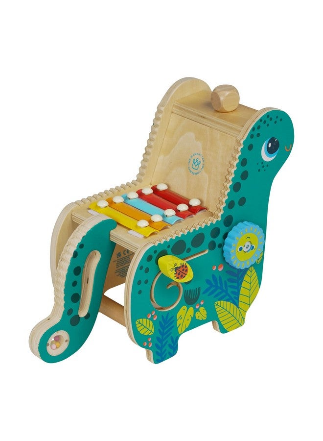 Manhattan Toy Manhattan Toy Wooden Dinosaur Toddler and Preschool Musical Instrument and Activity Toy with Xylophone, Sawtooth Ridges and Solo Mallet  - Image 2