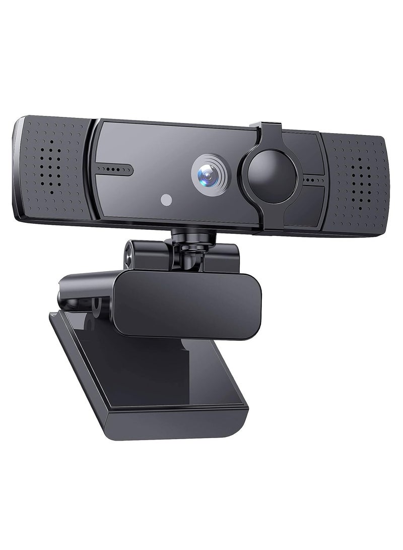 AUKEY 1080P Webcam - Manual Focus - Dual Microphone - Multiple Support - FHD Quality Video Resolution 1920x1080-BLACK - Image 2