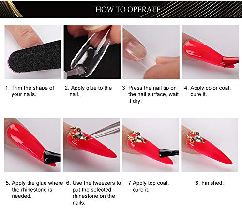 YIMART 10g Fast Drying Adhesive Glue for False Nail Tip Manicure Decoration Nail Glue with Brush (4pcs) - Image 3